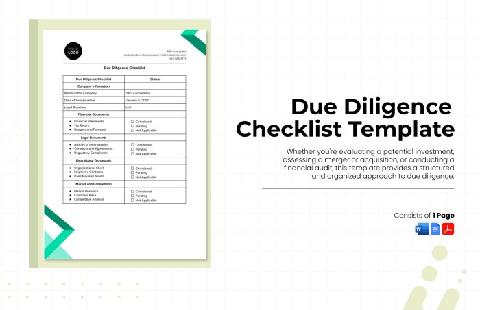 Real Estate Due Diligence Checklist